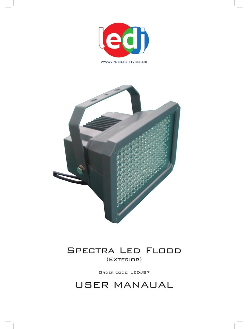 Ledj Spectra Led Flood (Exterior) User manual