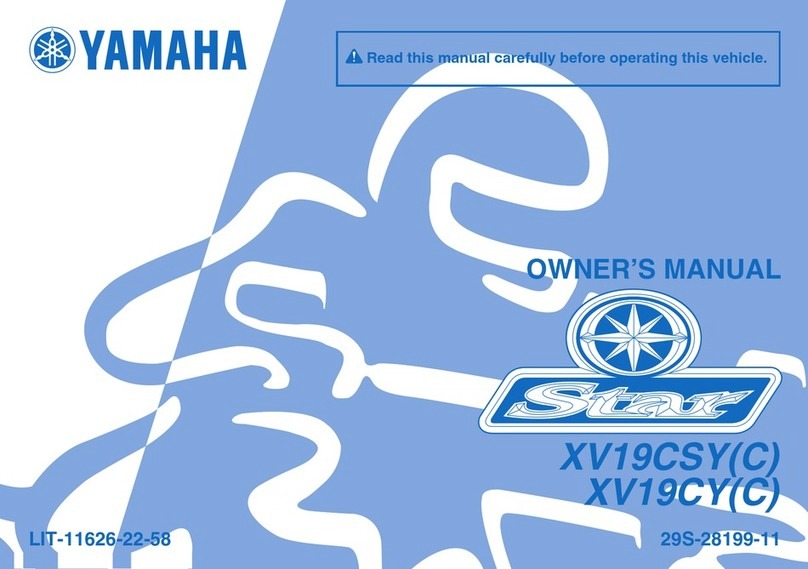 Yamaha XV19CSY User manual