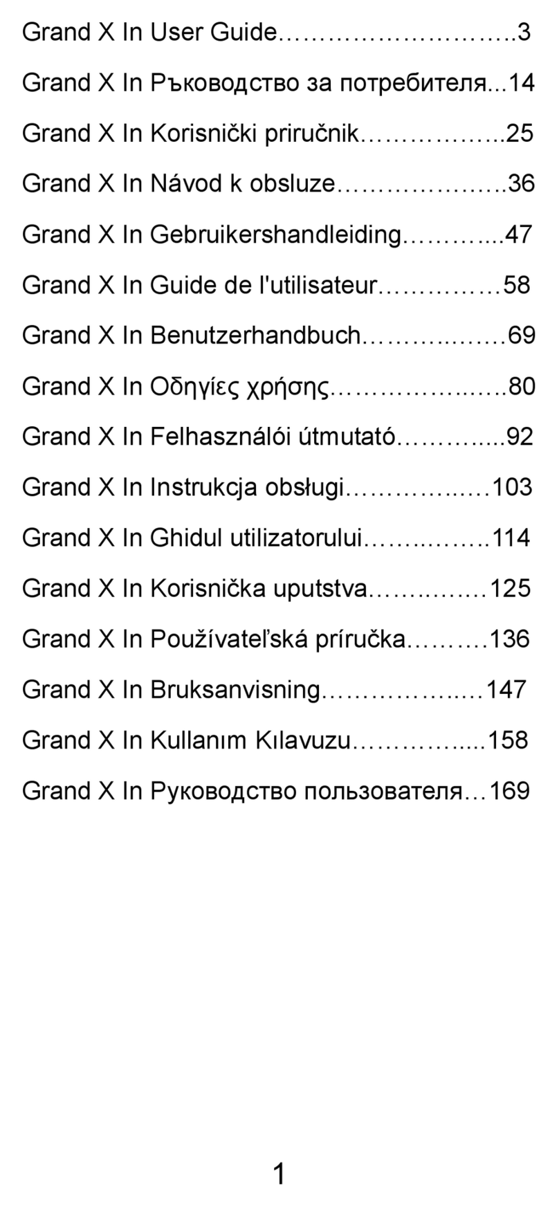 Zte Grand X In User manual