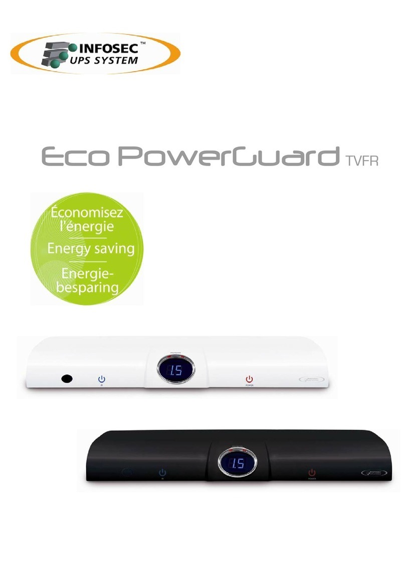 INFOSEC UPS SYSTEM Eco PowerGuard TVFR user guide INFOSEC UPS SYSTEM Eco PowerGuard TVFR user guide