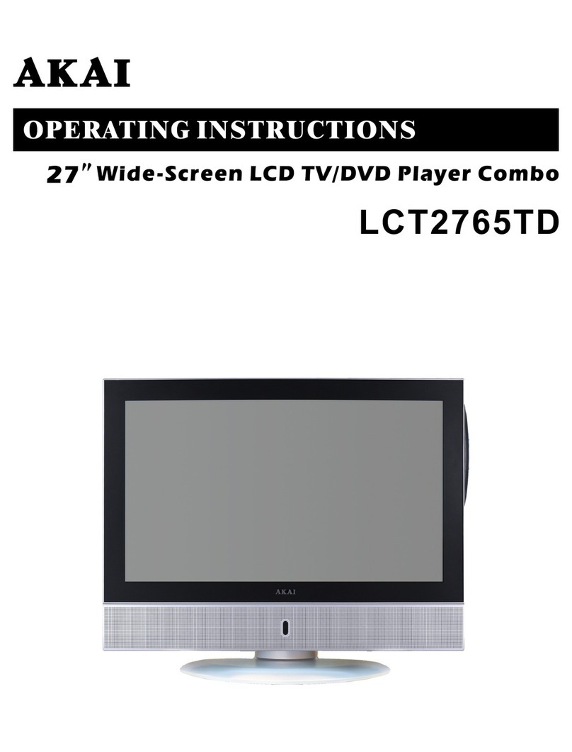 Akai LCT2765TD operating instructions