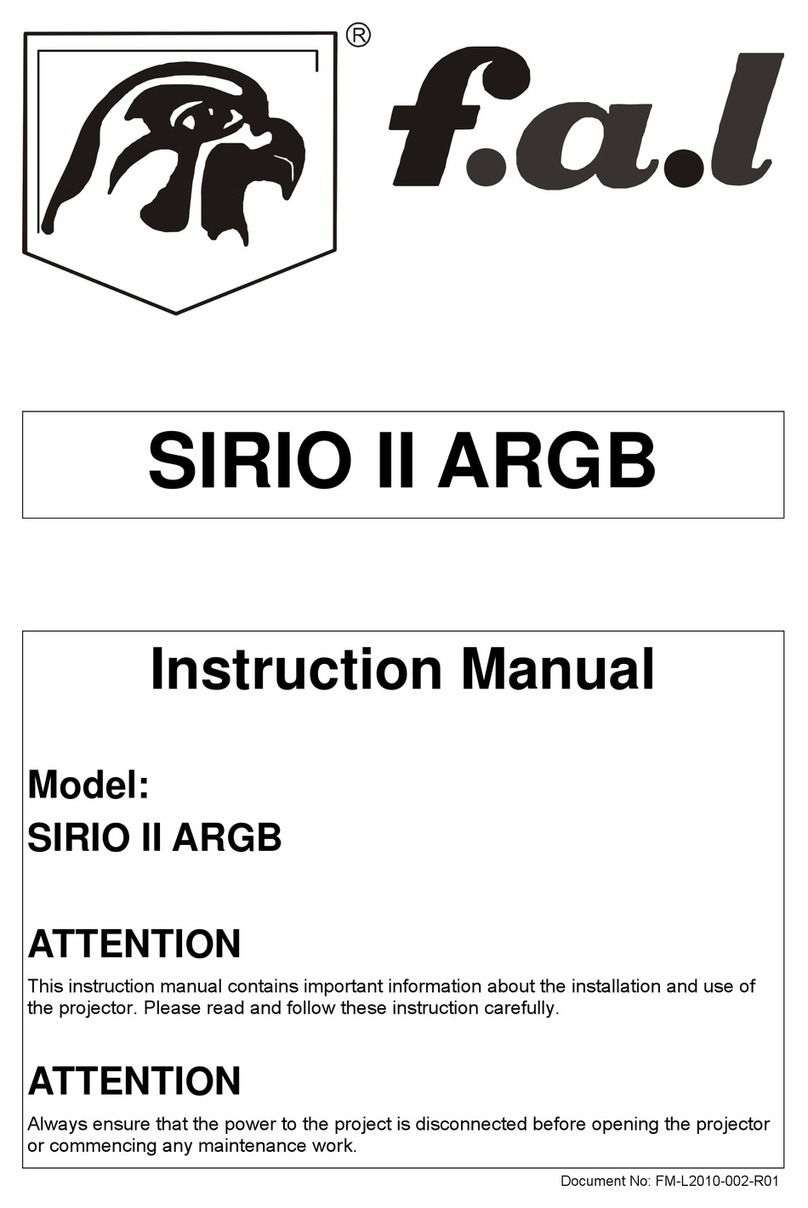 f.a.l SIRIO II ARGB instruction manual