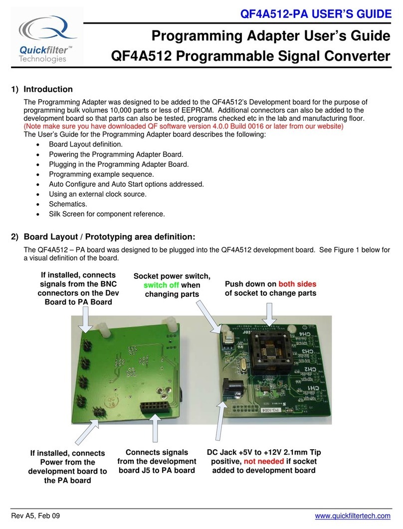 Quickfilter QF4A512-PA user guide