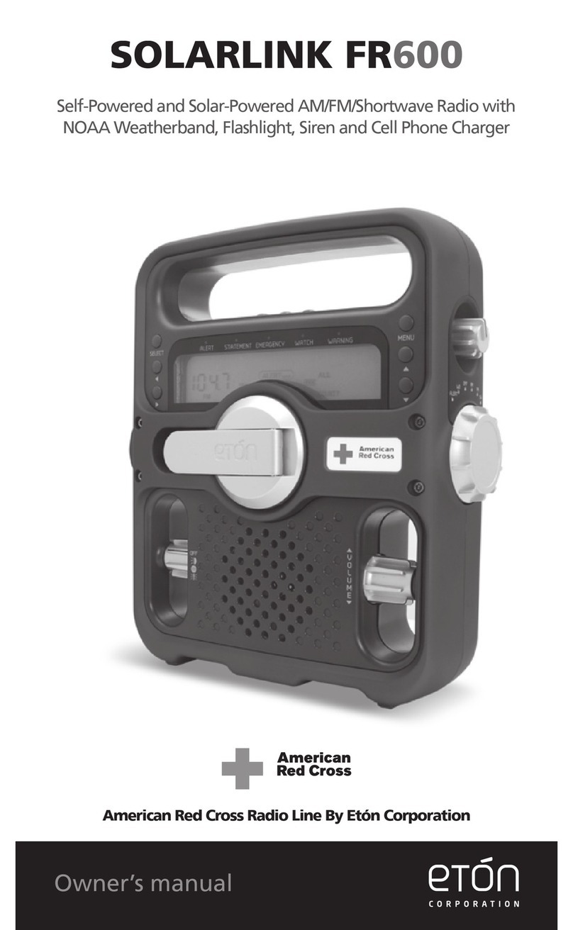Eton SolarLink FR600 owner's manual