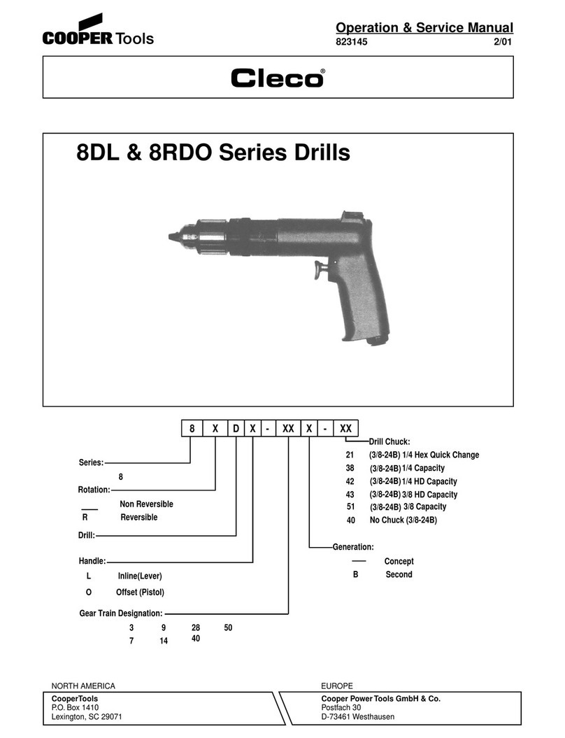 Cleco 8DL Series Operation & service manual
