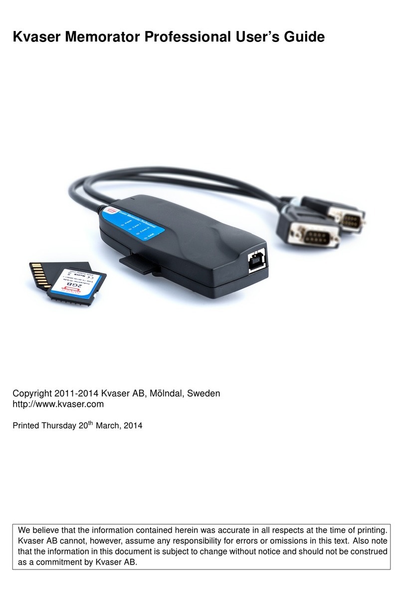 Kvaser Memorator Professional user guide