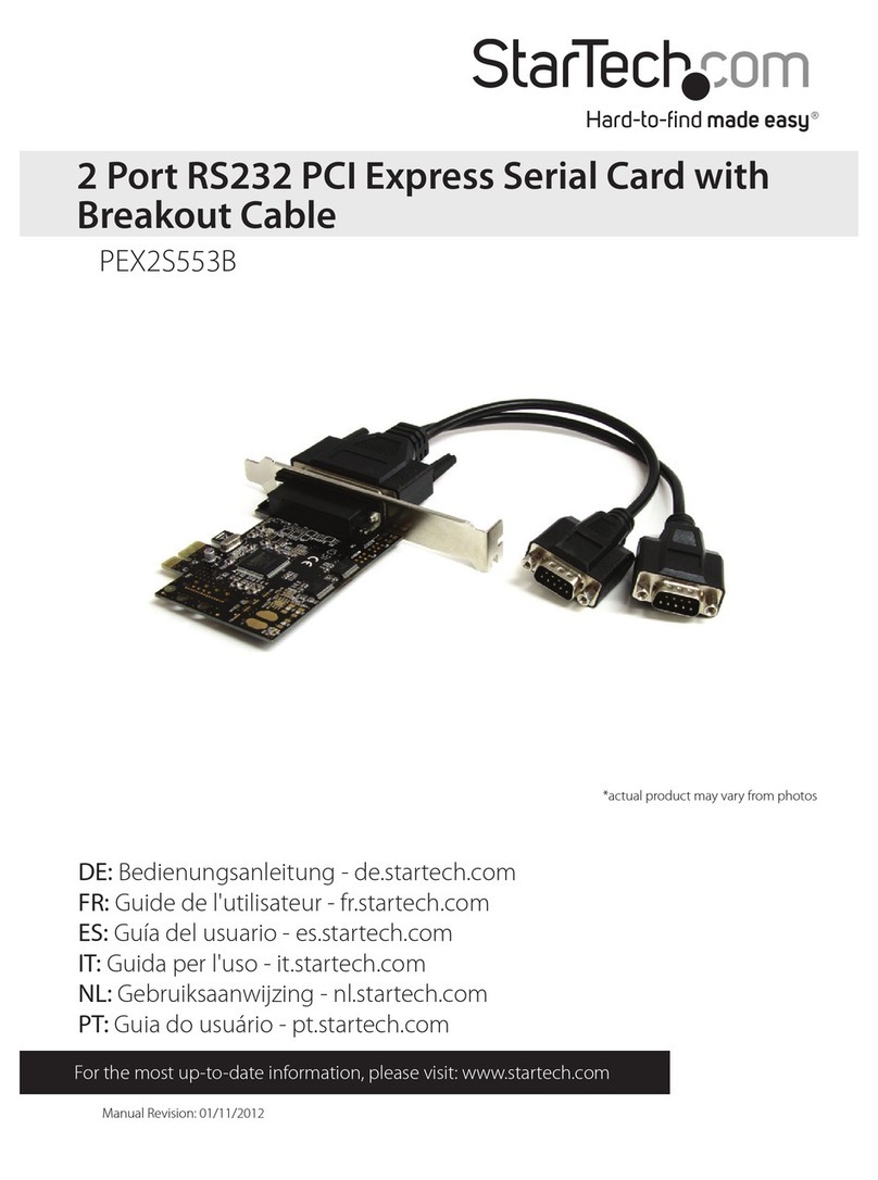 StarTech.com PEX2S553B User manual