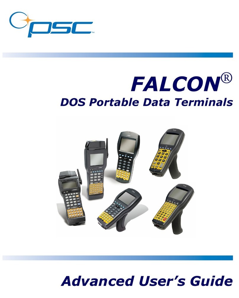 Falcon DOS Portable Data Terminals Advanced user's guide