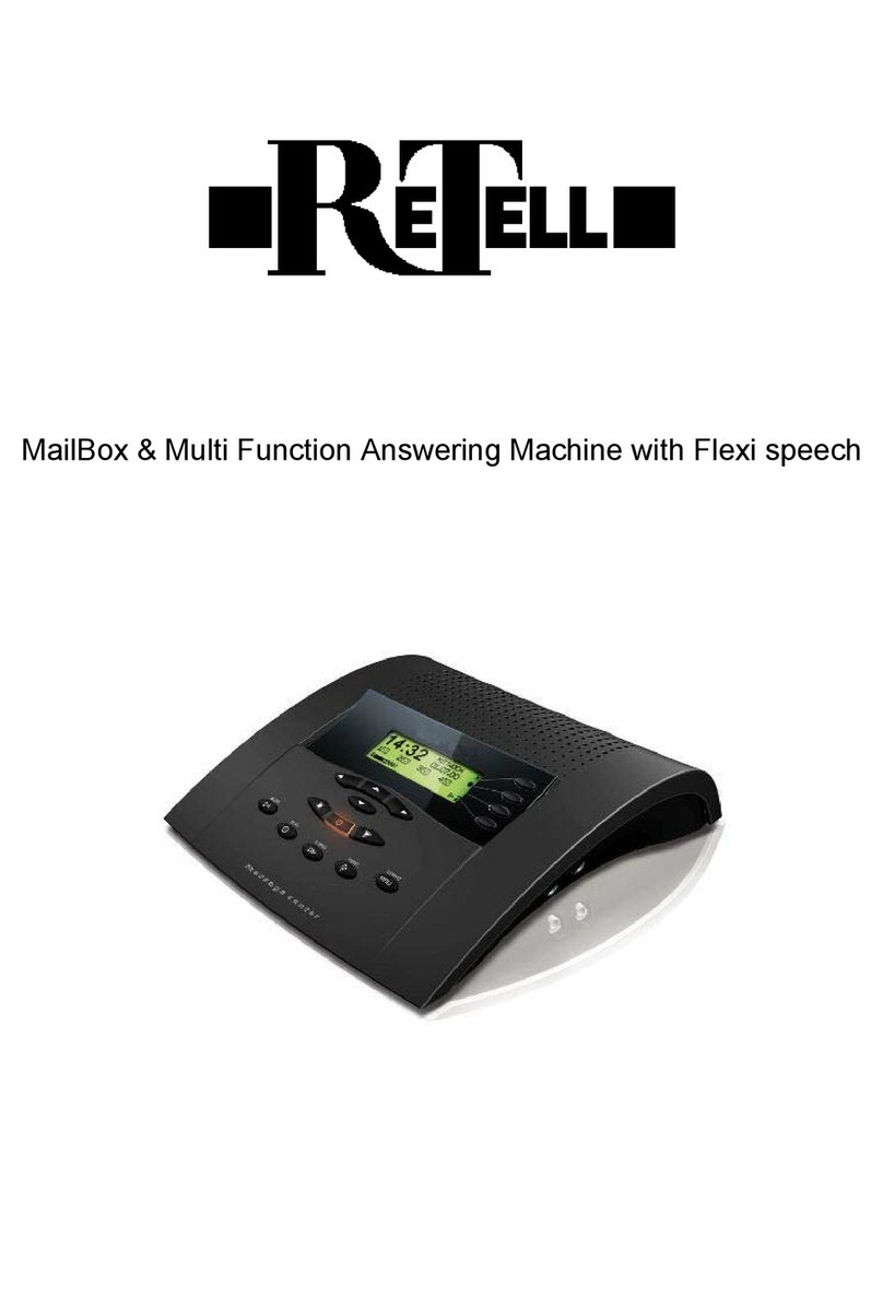 Retell MailBox & Multi Function Answering Machine with Flexi... Instructions for use