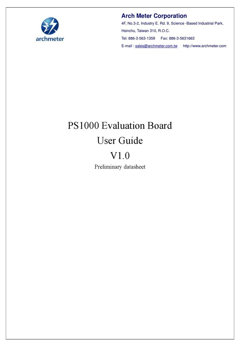 Archmeter PS1000 user guide