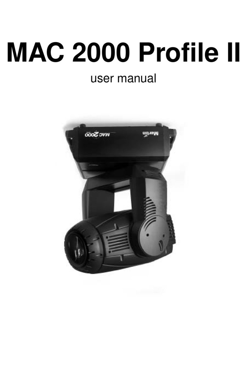 Martin Professional MAC 2000 Profile II user manual