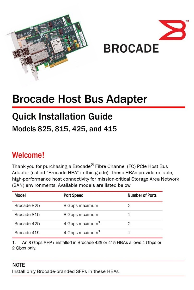 Brocade Communications Systems 825 User manual