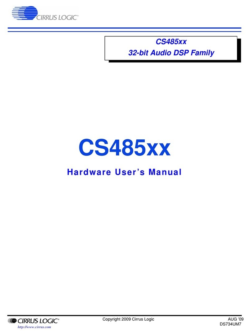 Cirrus Logic CS485 Series User manual