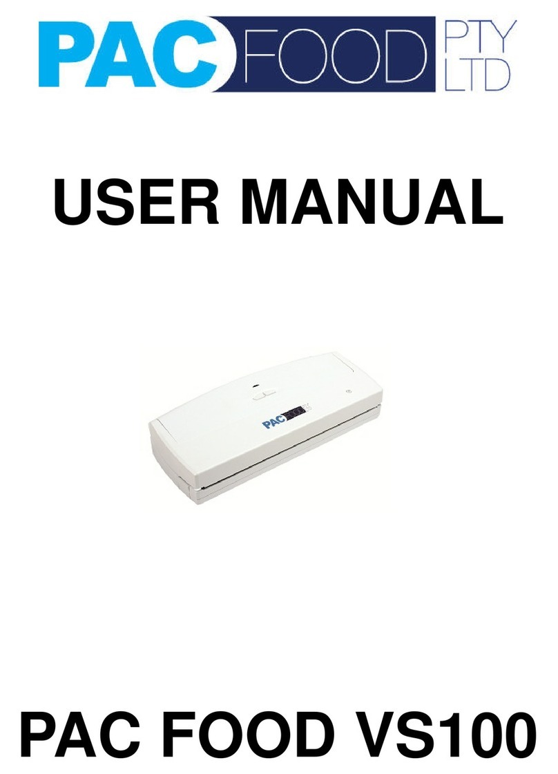 PAC FOOD VS100 user manual