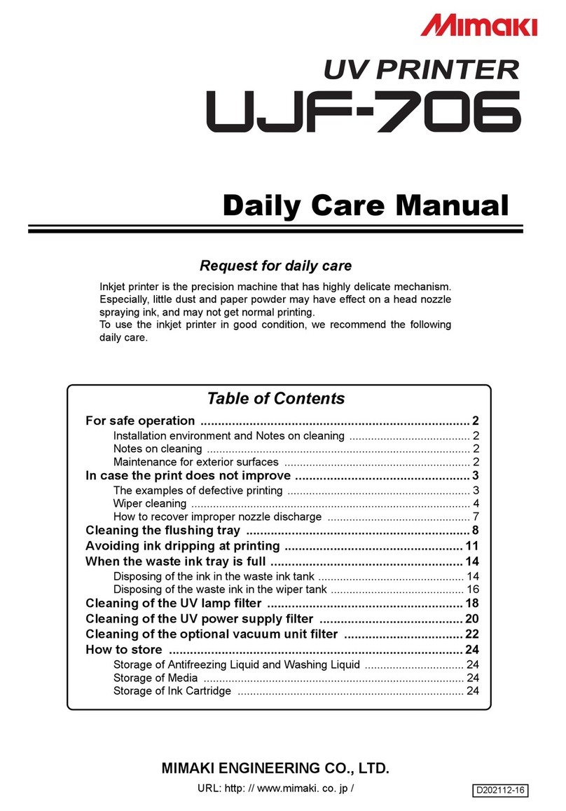 MIMAKI UJF-706 User manual
