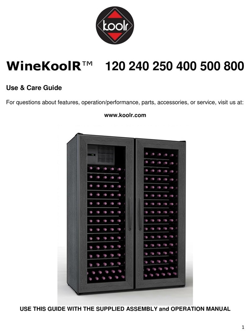 KooIR WineKoolR 120 User manual