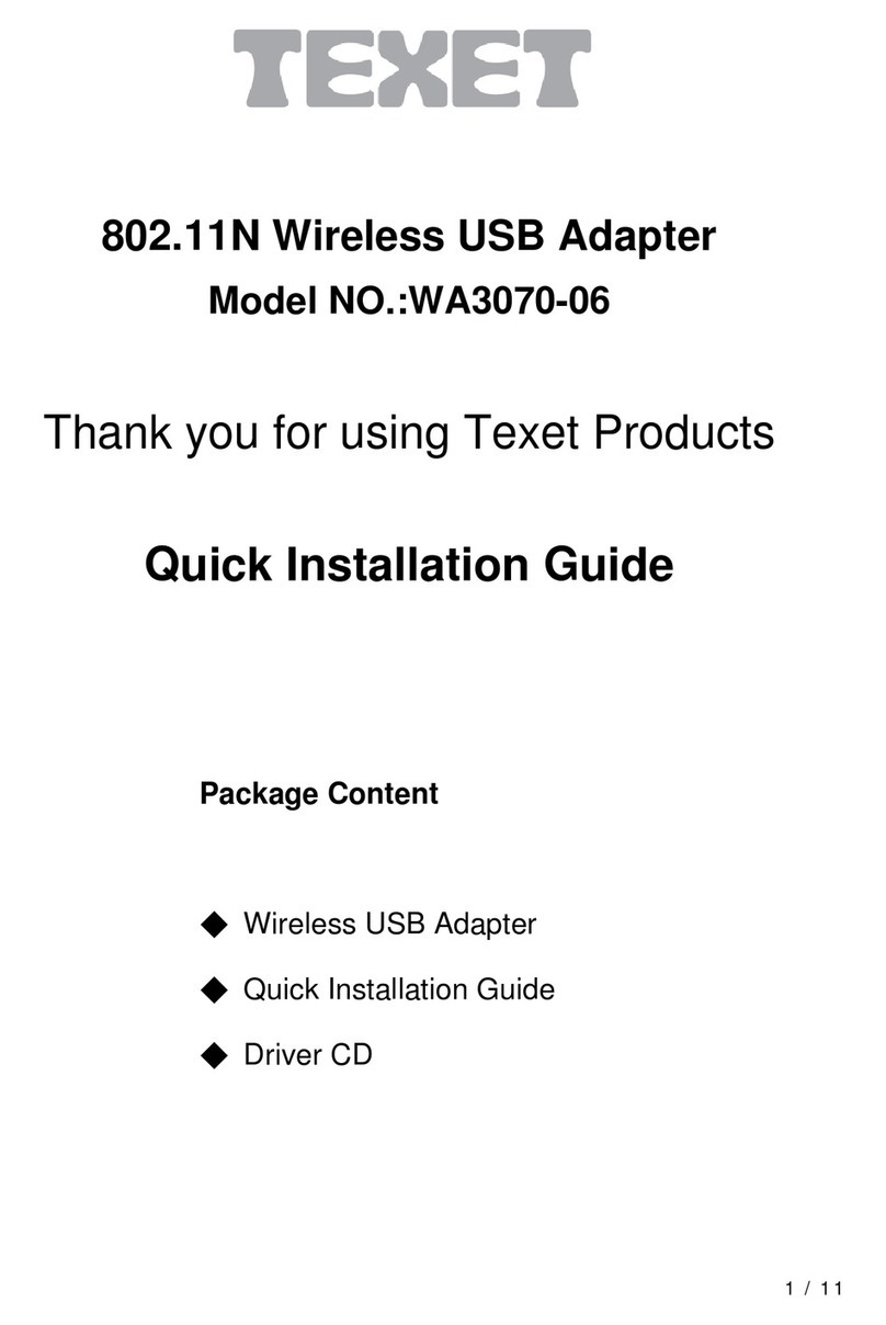 texet WA3070-06 Quick installation guide