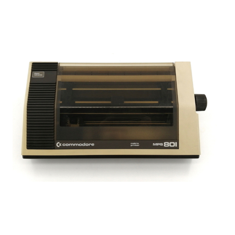 Commodore MPS-801 User manual Commodore MPS-801 User manual