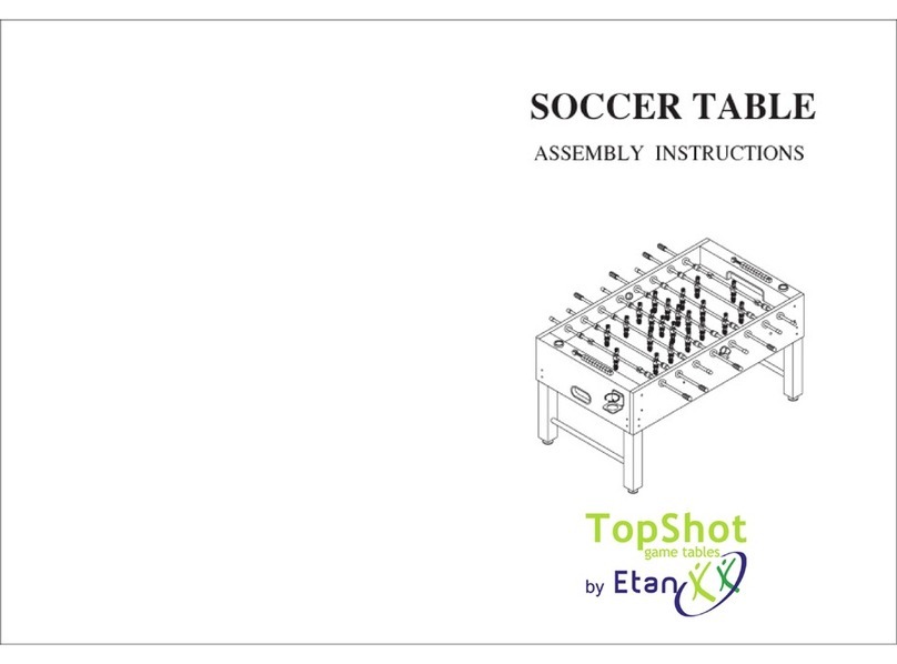 TopShot Soccer Table Assembly instructions