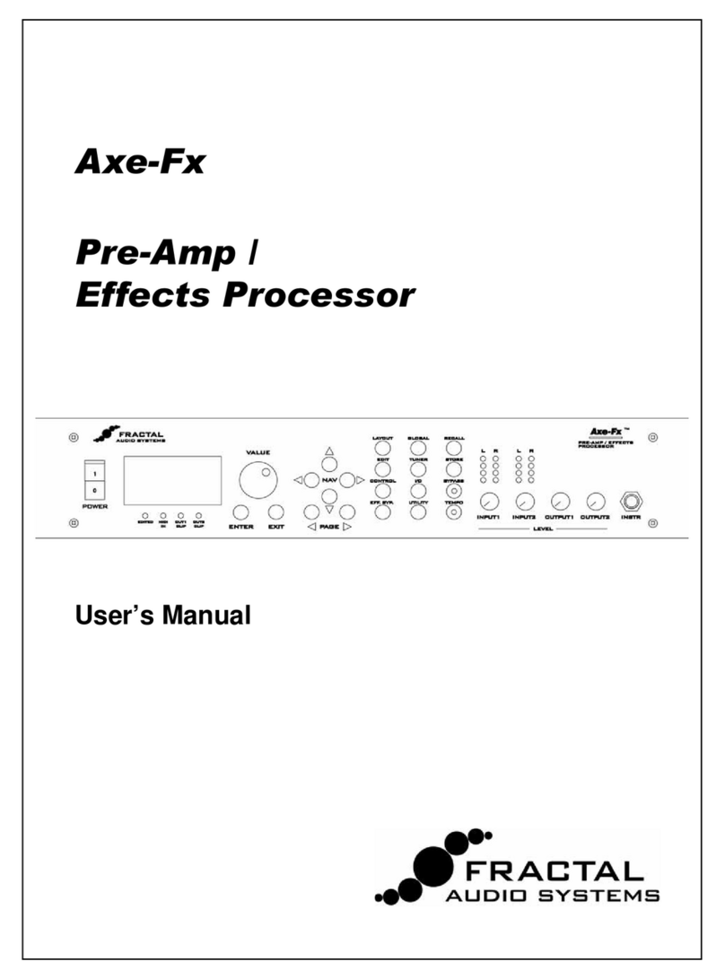 Fractal Axe-Fx User manual Fractal Axe-Fx User manual
