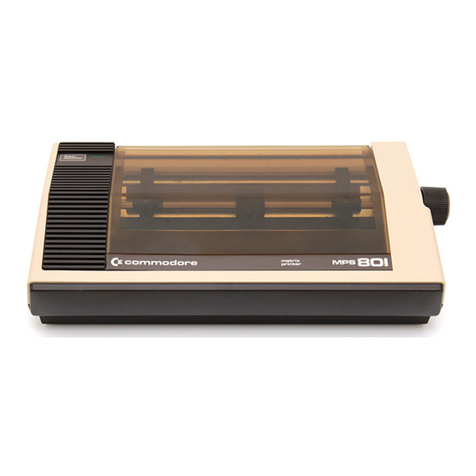 Commodore MPS-801 Service manual
