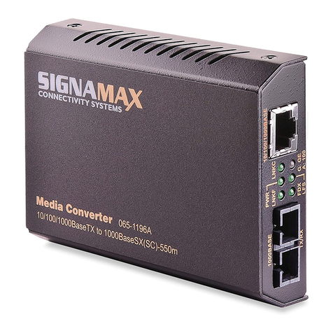 SignaMax 10/100/1000BaseT/TX to 1000BaseSX/LX Converter... user guide