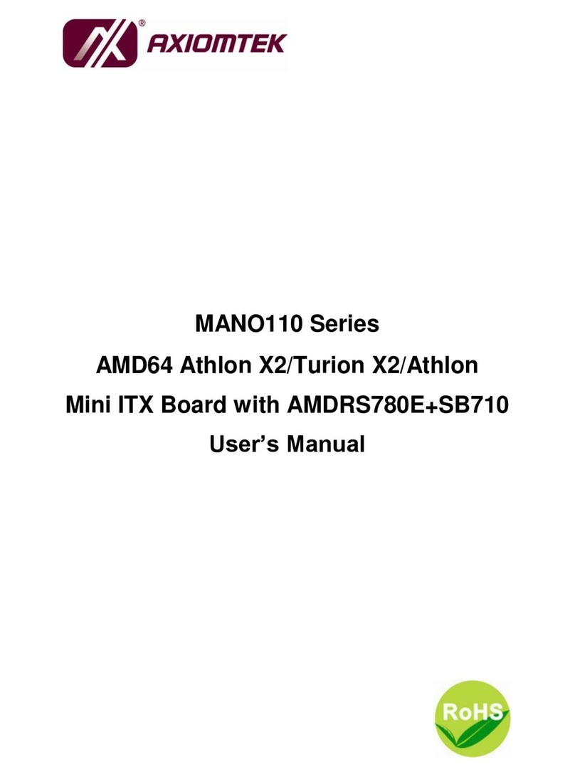 AXIOMTEK MANO110 Series User manual