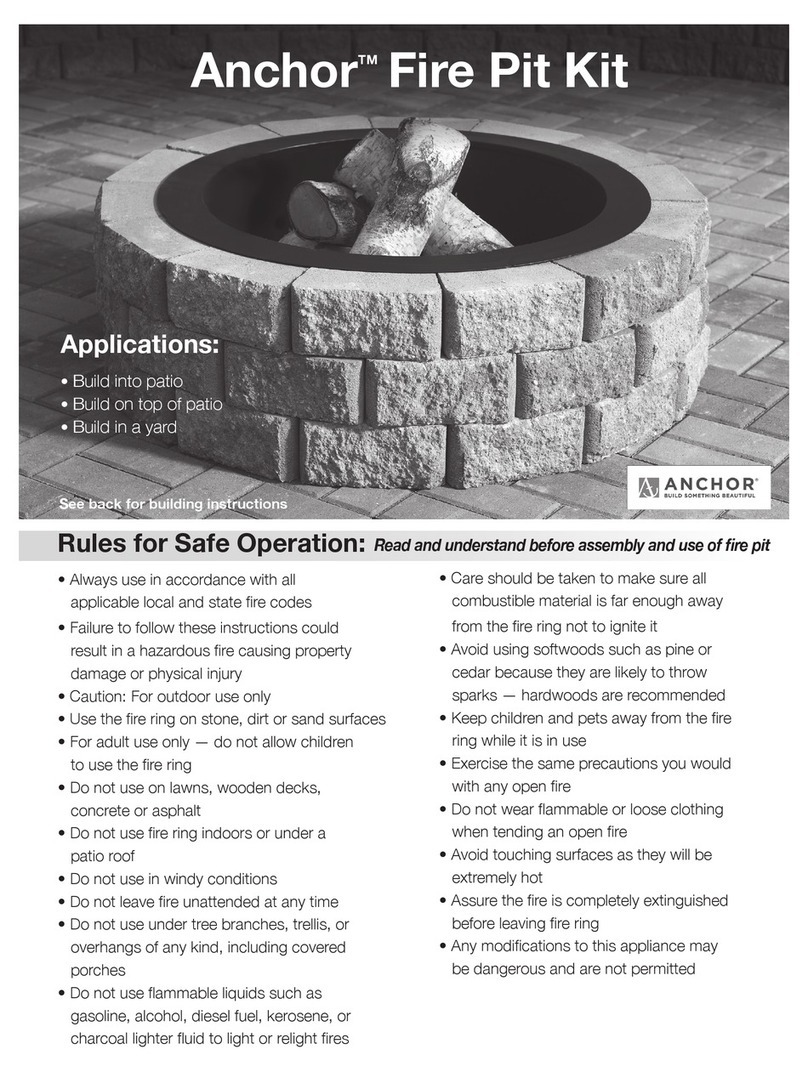 Anchor Fire Pit Kit Assembly instructions