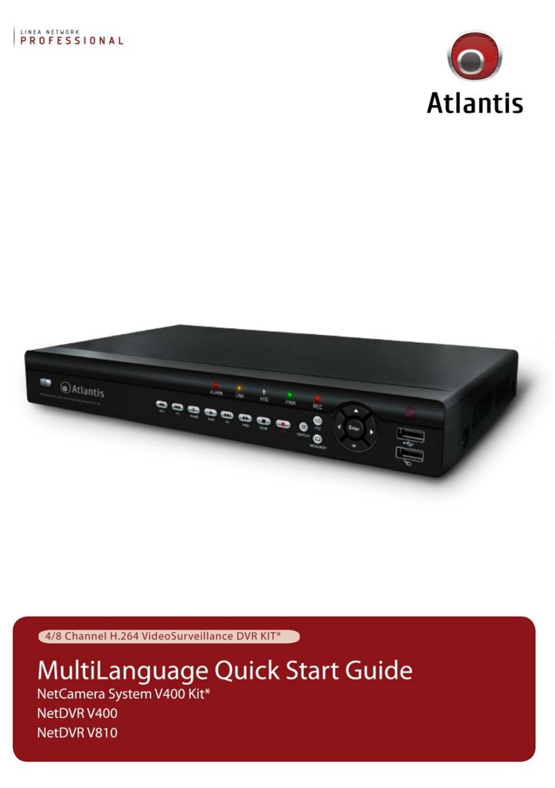 Atlantis NetDVR V400 quick start guide