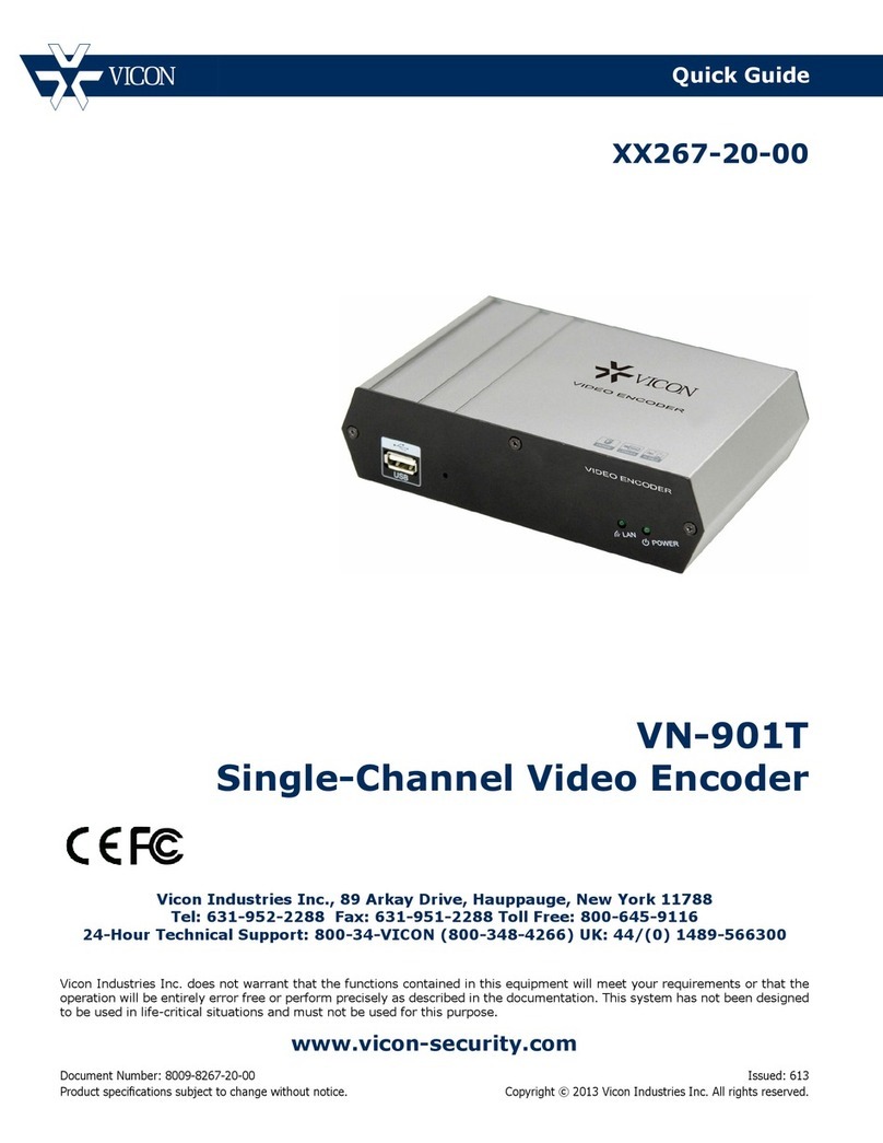 Vicon VN-901T User manual Vicon VN-901T User manual