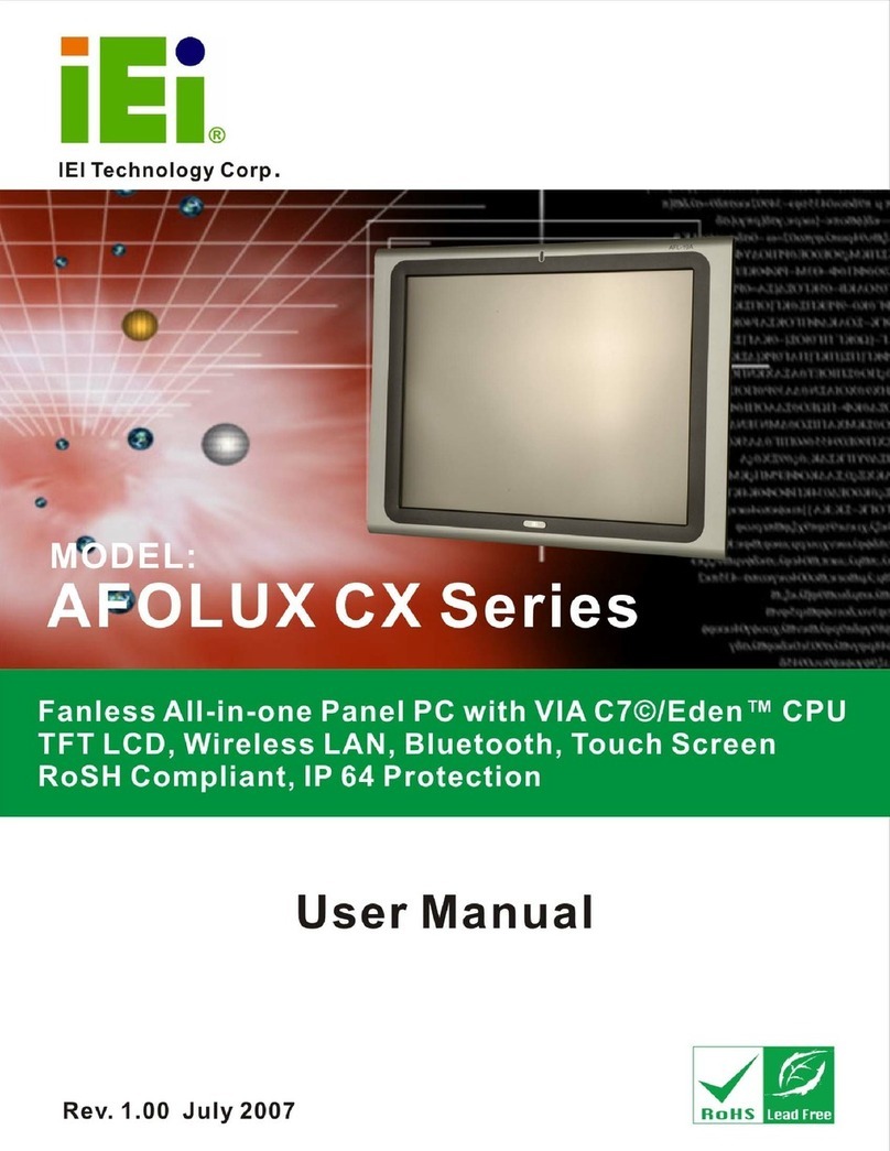 IEI Technology AFOLUX CX Series User manual IEI Technology AFOLUX CX Series User manual