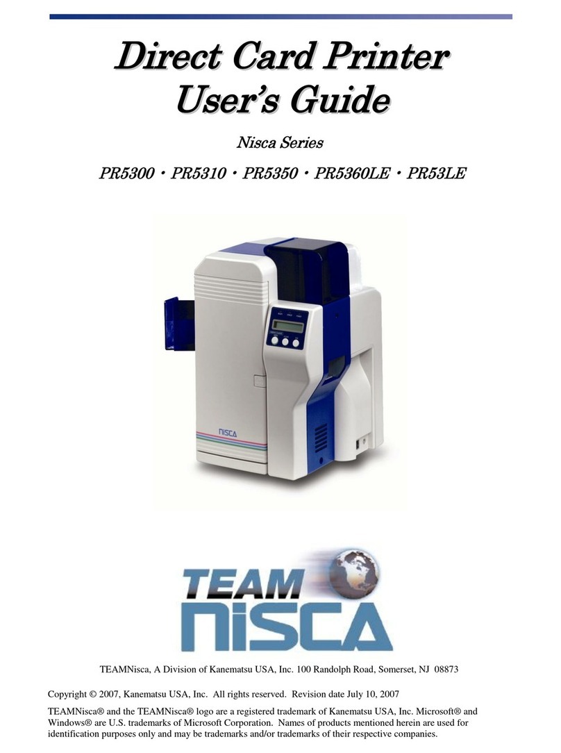 Team Nisca Nisca PR5300 user guide