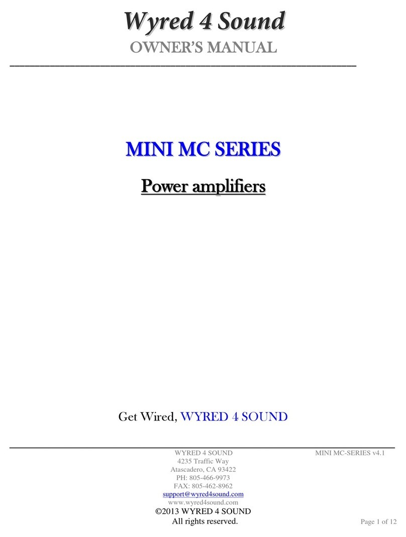 Wyred 4 Sound Mini MC Series owner's manual