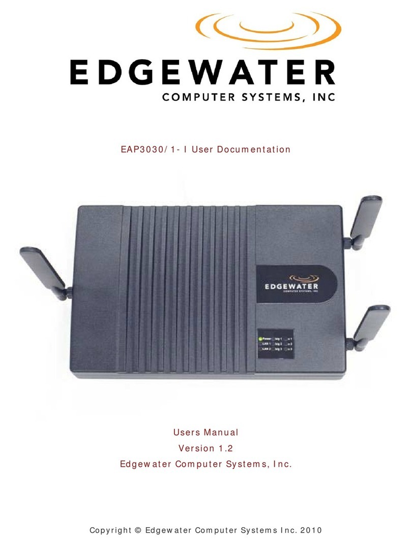 Edgewater Networks EAP3030/1-I user manual Edgewater Networks EAP3030/1-I user manual