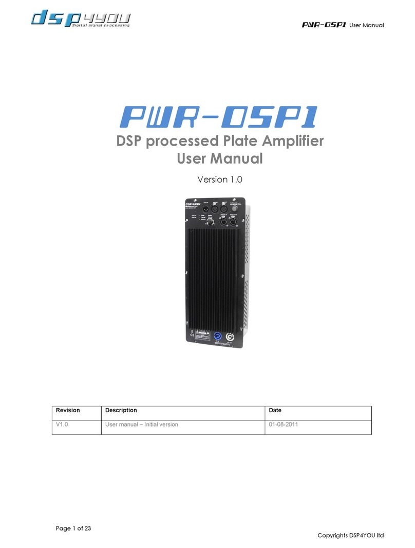 DSP4YOU PWR-DSP1 user manual