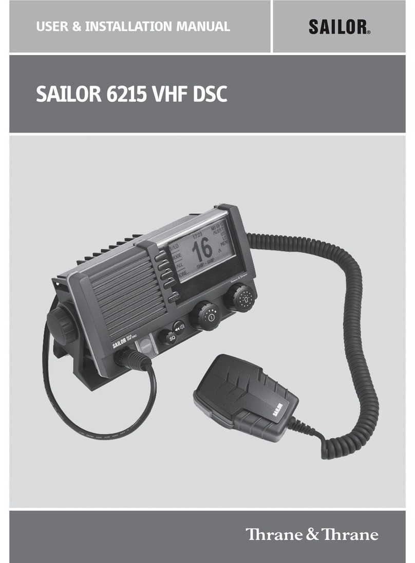 Sailor 6215 VHF DSC User & installation manual