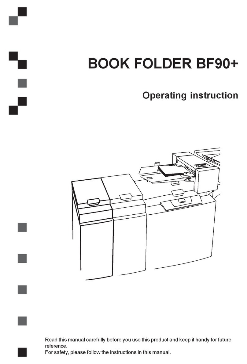 Ricoh BOOK FOLDER BF90+ Operating	 instruction