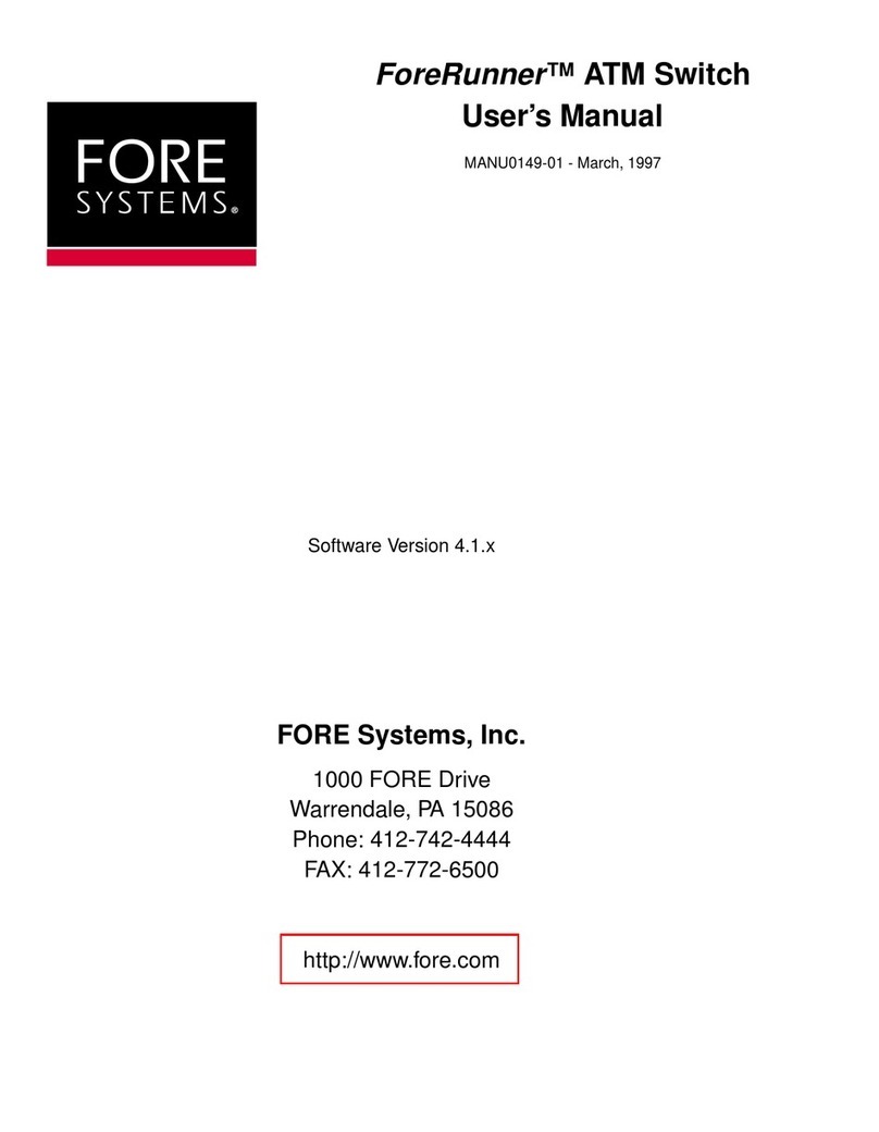 Fore Systems ForeRunner ATM user manual