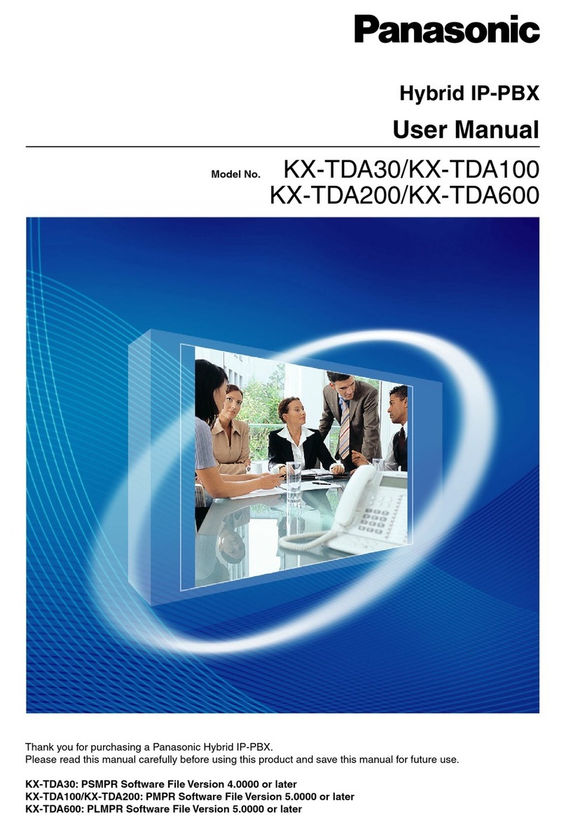Panasonic KX-TDA30 User manual