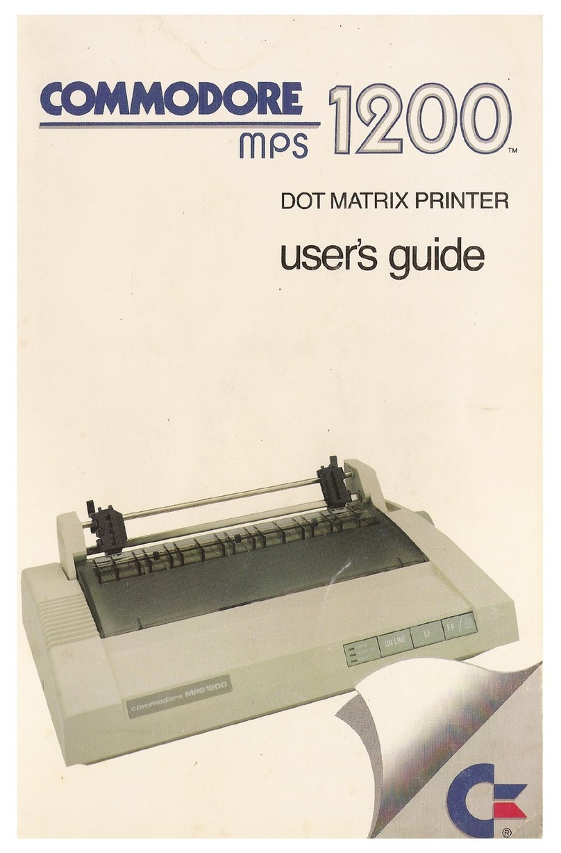Commodore MPS 1200 User manual