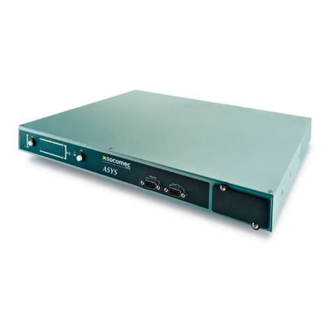 socomec Asys 16 A Transfer System User manual