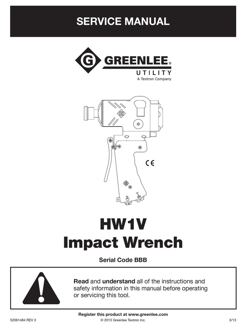 Greenlee HW1V Service manual