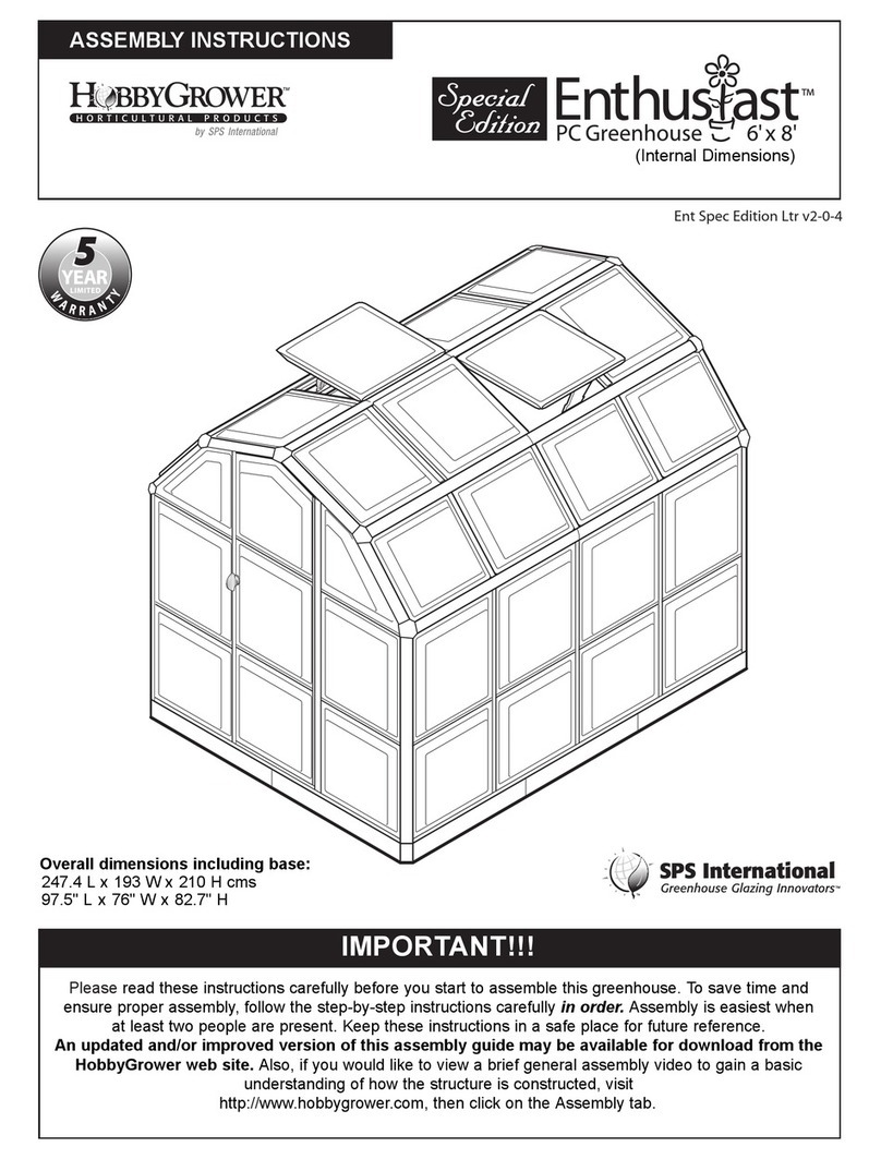 HobbyGrower Enthusiast6"x8" Assembly instructions HobbyGrower Enthusiast6"x8" Assembly instructions