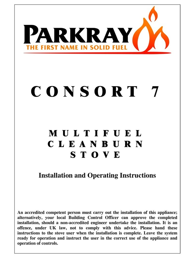 Parkray Consort 7 Installation and operating instructions Parkray Consort 7 Installation and operating instructions
