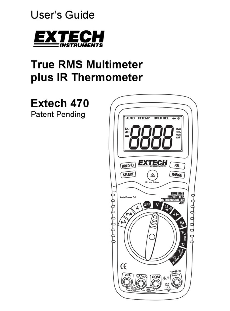 Extech Instruments Extech 470 User manual