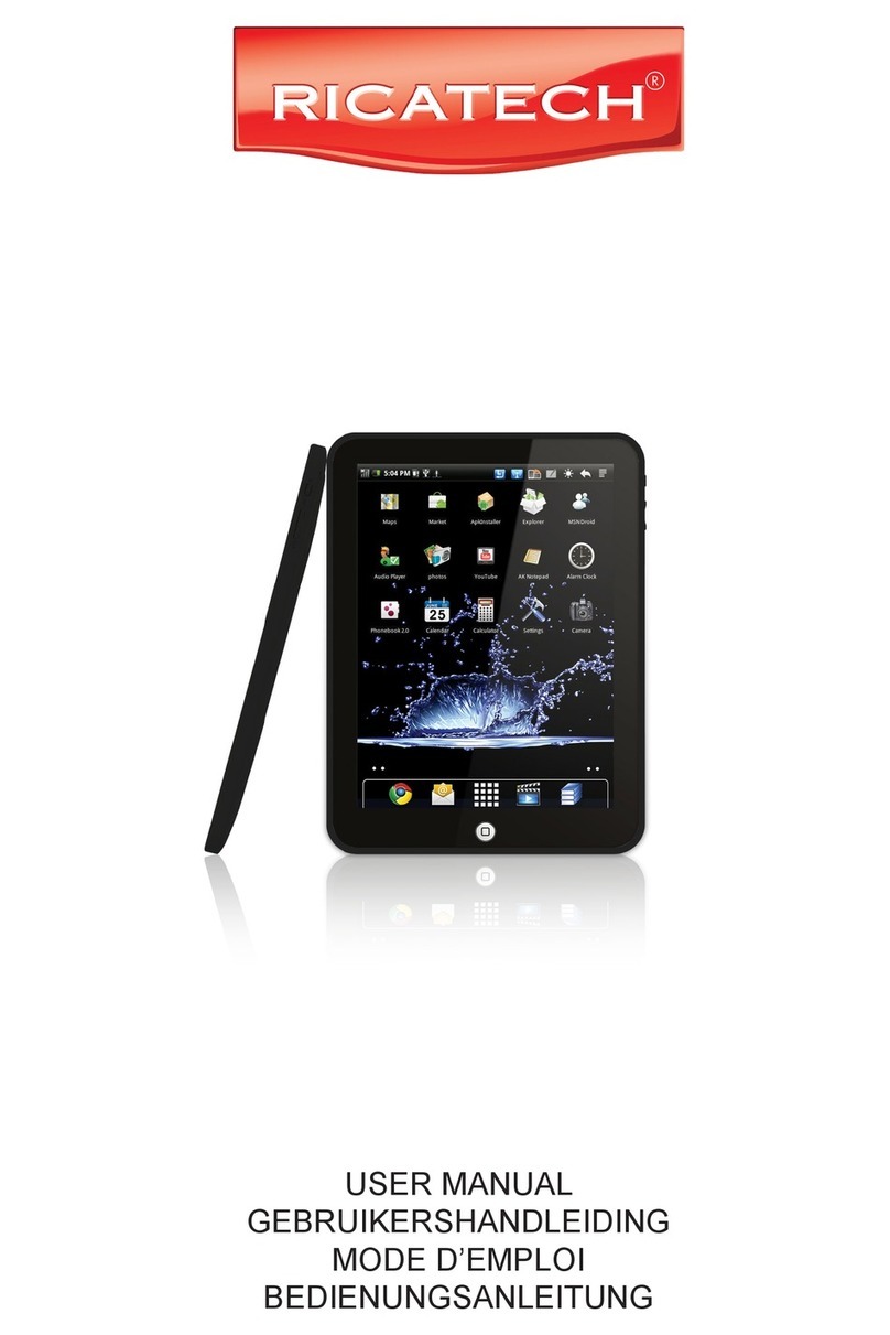 Ricatech Media Tablet User manual