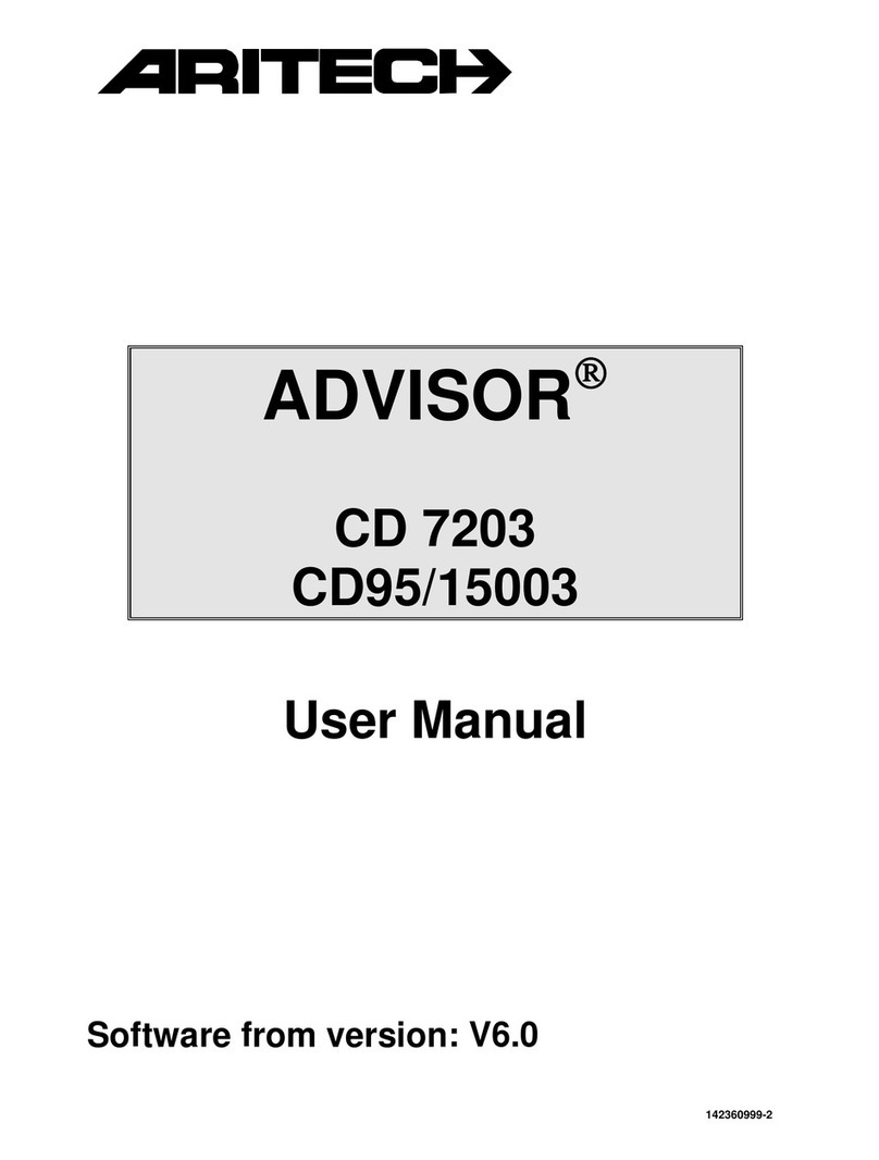 Aritech ADVISOR CD 7203 User manual