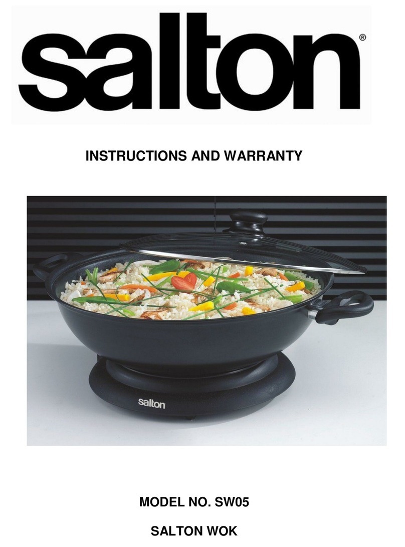 Salton SW05 Instructions and warranty