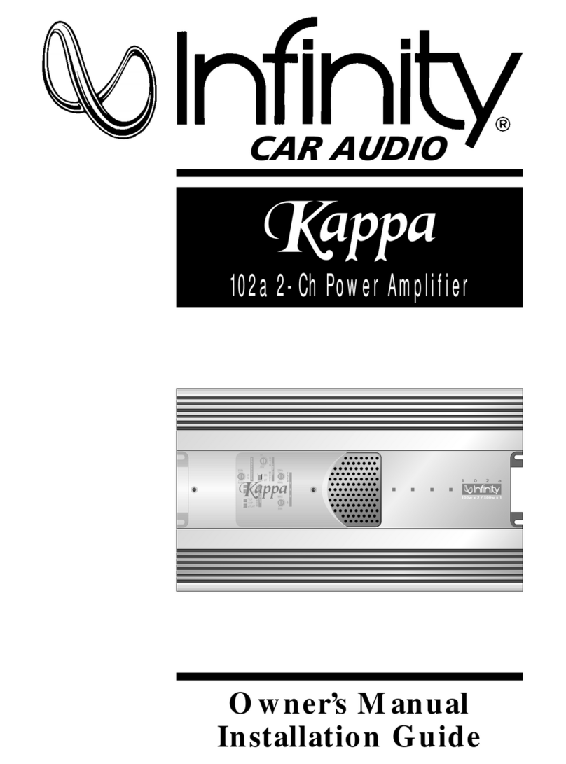 Infinity Kappa 102a Owner's manual & installation guide