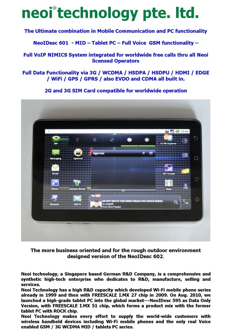 Neoi NeoIDesc 601 user guide